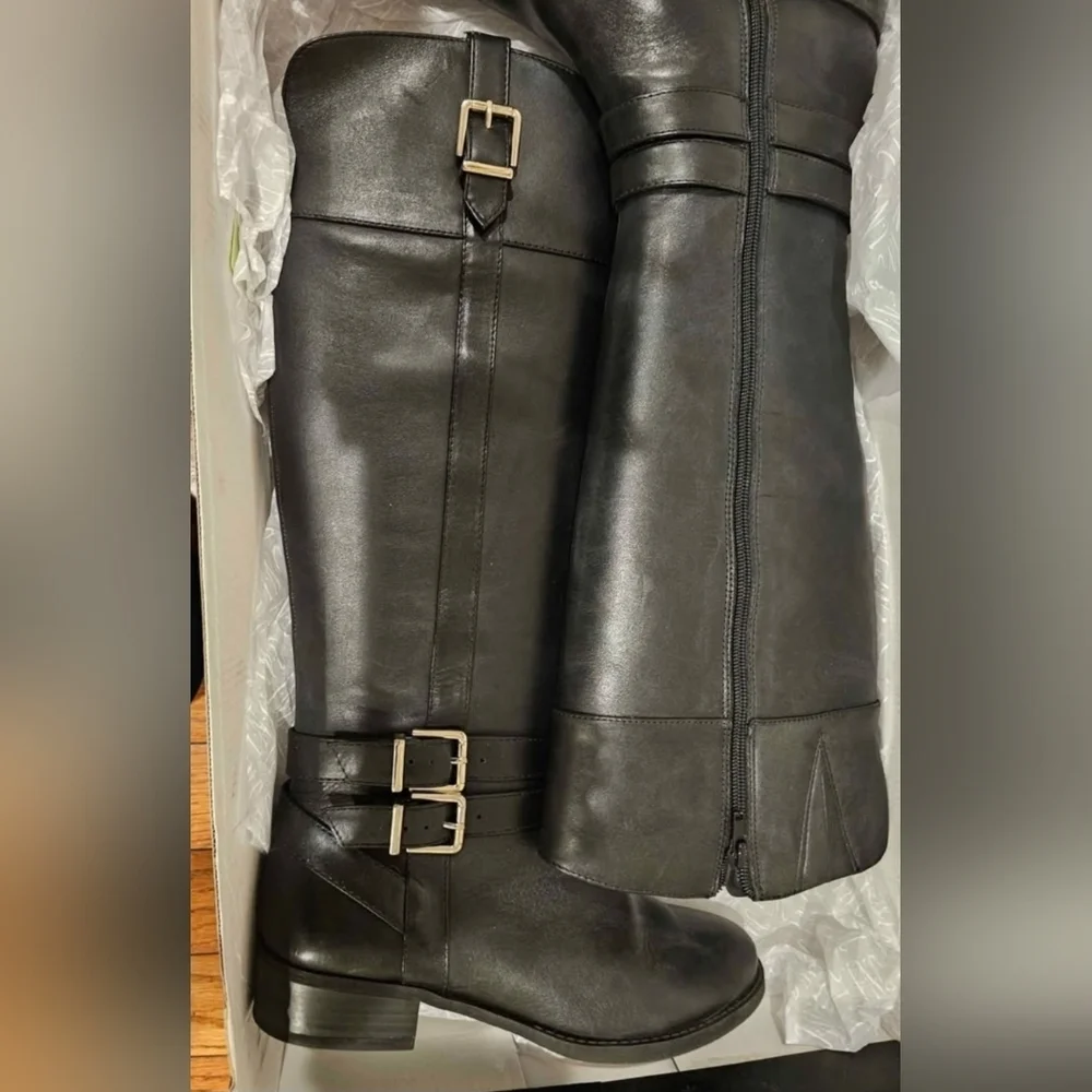 INC Frankii Riding Boots Black 7